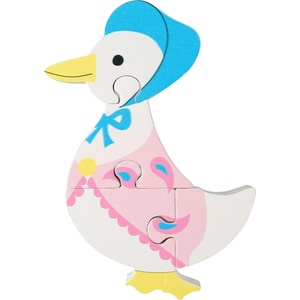 Orange Tree Toys Детски дървен пъзел Orange Tree Toys от 4 части - Патето Джемайма (OTT06715) - baby