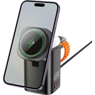 hoco. безжично зарядно 6в1 съвместимо с APPLE Watch PD QC 65W CQ20A (6942007645874)