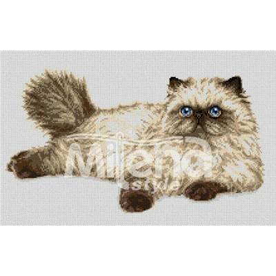 Milena Style Хималайска котка - гоблен със схема конци Ariadna 1: 1