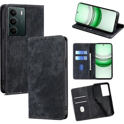 realme Кожен Калъф Портфейл за Realme C71 4G - RFID защита, 2 Слота, Стойка, Магнитен, Вкл. Протектор - 5 Цвята