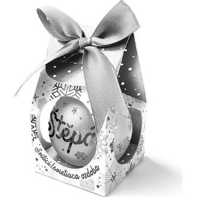 Nekupto Vánoční koule se jménem Štěpán svítící skleněná 5,8 cm – Zboží Dáma