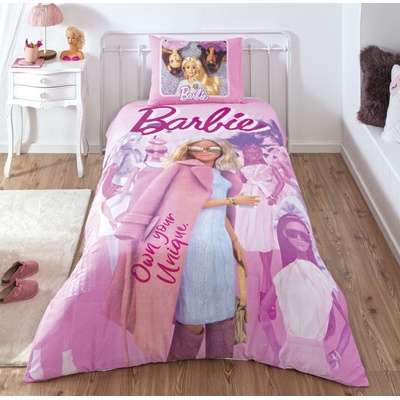 TAC Детски спален комплект ранфорс barbie pink power
