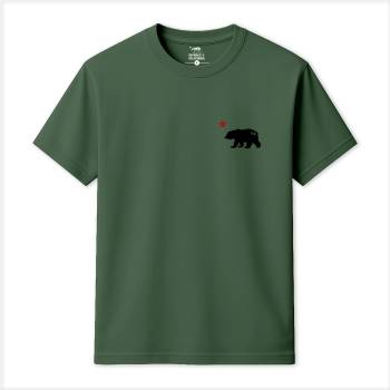 Republic of California Тениска Republic of California Men's Cali Bear T-Shirt - Military Green