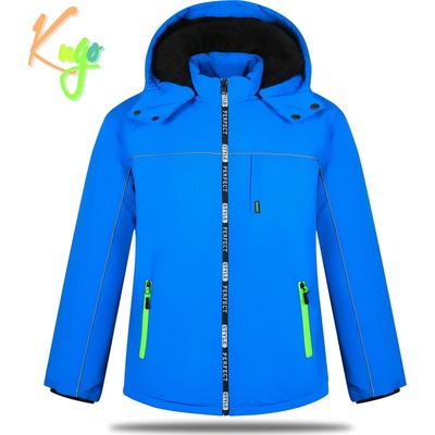 Kugo BU606 chlapčenská zimná bunda modrá