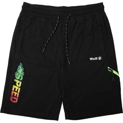 chlapecké kraťasy černé Wolf T2337