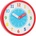 London Clock Часовник Colouring Box червен (24183)