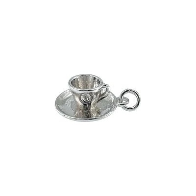 Infinitysilver Stříbrný přívěsek šálek s podšálkem SP222280