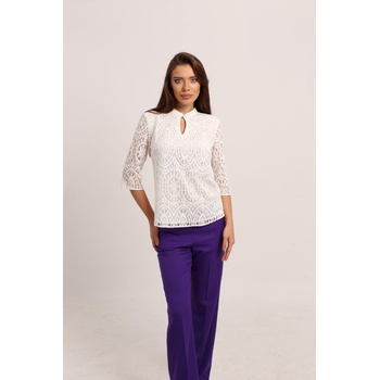 Image 1 of Radek's Collection Елегантна дантелена блуза с дълги ръкави 82230-172