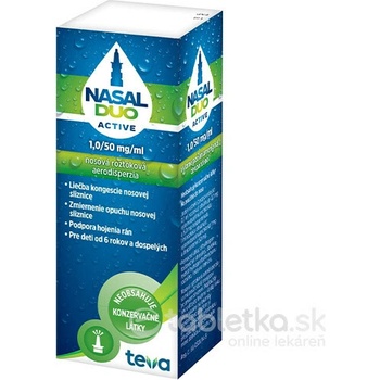 Nasal duo active 1,0/50 mg/ml aer.nao.1 x 10 ml/90 dávok