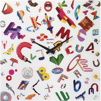 Guzzini Стенен часовник Alphaclock (19590052)