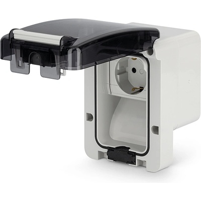 SCAME Контакт шуко 16a за открит монтаж с детска защита ip66 при (137.6507)