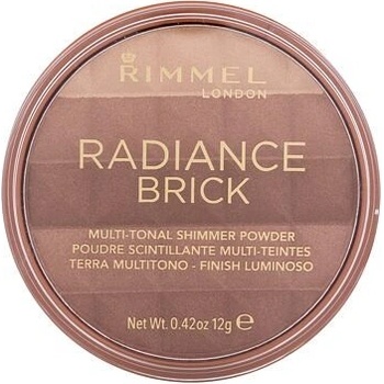 Rimmel Radiance Brick Bronzer Púdrový bronzer 002 Medium 12 g