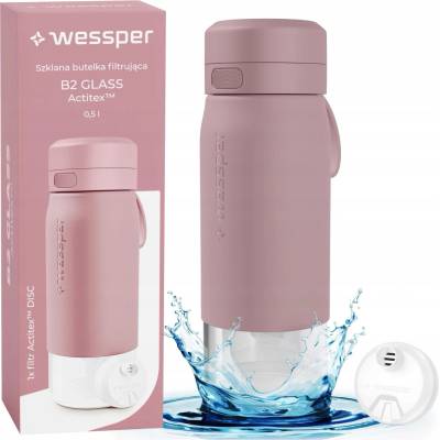 Wessper B2 GLASS ActitexTM 500 ml Ružová