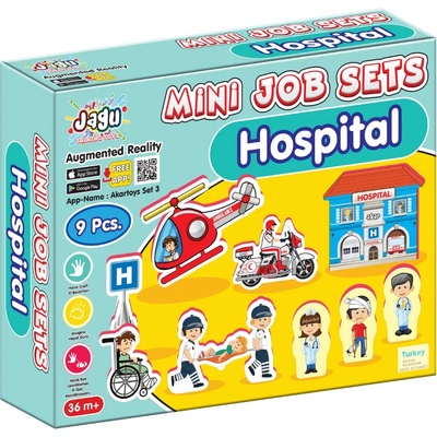 Jagu Комплект говорещи играчки Jagu - Болница, 9 части (90-641)