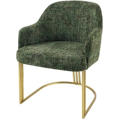 Ainnde Extravagancia tmavě zelená / zlatá žinylka 2 ks