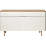 Unique Furniture Нисък скрин, изработен от дървесина от бял дъб Amalfi - Unique Furniture (36352231)