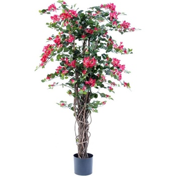 Luxusní umělý kvetoucí strom Bougainvillea LIANA červená, 150cm