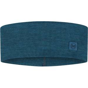 Buff Лента за глава Buff Merino Wide Headband - Solid Ocean - размер One Size (204-9110-1311)