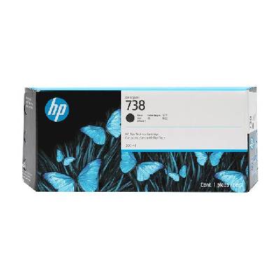 HP 738 300-ml Black DesignJet Ink Cartridge (498N8A)