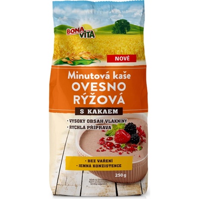 BonaVita Minútová ovsno-ryžová kaša s kakaom 250 g