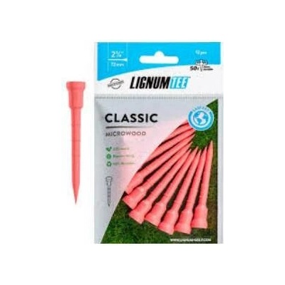 LIGNUM COMPOSITE WOOD TEE 72mm 12ks světle růžová