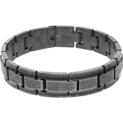 MPM steel and jewelery náramek 8122 black