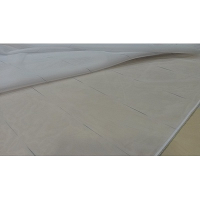 Luxusní záclona GERSTER 11700 proužek šedý 295 cm