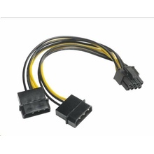 AKASA - 4-pin Molex na 6+2-pin PCIe adaptér AK-CBPW20-15