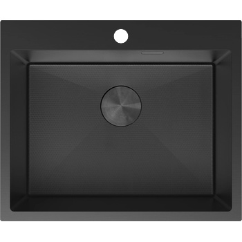 Mexen Solix стоманена мивка с 1 отделение 600 x 500 мм, черна HC - 6408601000-70HC (6408601000-70HC)