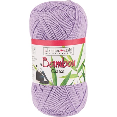 Schoeller+Stahl BAMBOU COTTON - 40% viskóza, 30% bavlna, 30% polyakryl - Ručně pletací příze Barva: 03- Flieder
