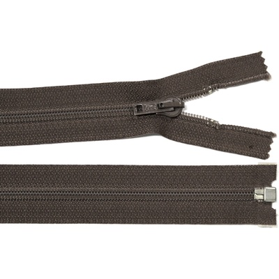 Spirálový zip no.5 rozepínací 60cm - více barev color: 705 tmavě hnědá