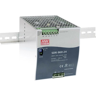 MEAN WELL SDR-960-48 síťový zdroj na DIN lištu 48 V/DC 20 A 960 W Počet výstupů:1 x Obsah 1 ks