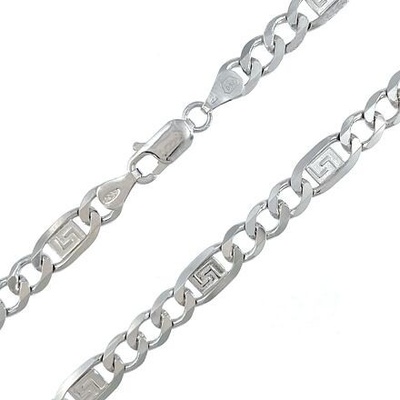 Infinity Silver Stříbrný pánský řetízek figaro se vzorem 1310150D10650
