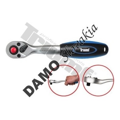 TRIUMF Račňa 72 zubová mierne vyhnutá, dvojkomp. rukoväť 1/4"