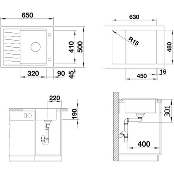 Image 1 of BLANCO ELON 45 S (524828)