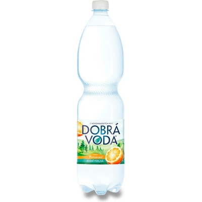 Dobrá voda ochucená pomeranč jemně perlivá 6 x 1,5 l