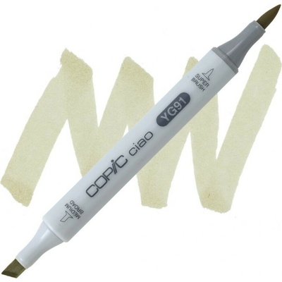 Lihová fixa COPIC Ciao oboustranná Brush & Chisel, Putty (YG91)
