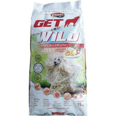 Panzi GetWild Dog Adult Hypoallergenic Lamb & Rice with Apple 2 x 15 kg