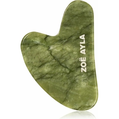 Zoë Ayla Luxurious Jade Gua Sha Therapy Tool masážna pomôcka 1 ks