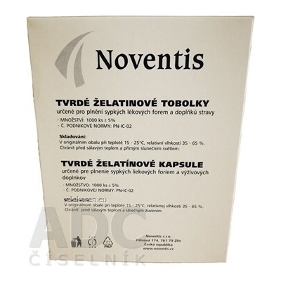 Fagron Noventis želatinové kapsuly veľkosť 00 biela 1000 ks
