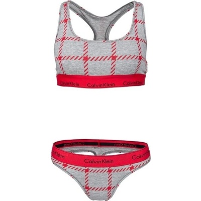 Calvin Klein BRA SET Dámský set spodního prádla Šedá