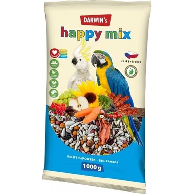 Nutrin Darwin's Classic Veľký papagáj happy mix 1 kg