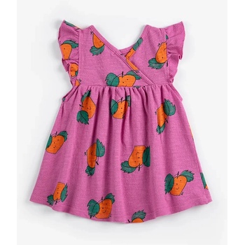 Bobo Choses Бебешка памучна рокля Bobo Choses Tangerine (126AB087)