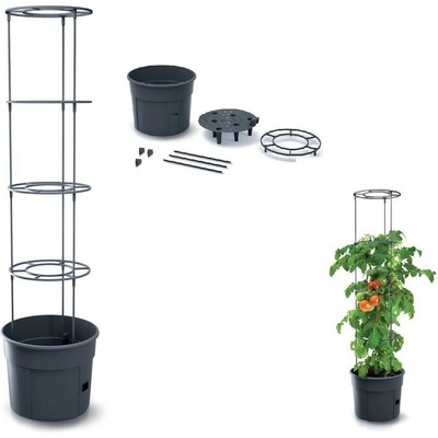 Kvetináč Prosperplast TOMATO GROWER na pestovanie paradajok 29,5 cm antracit