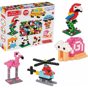 Woopie 3D PIXEL stavební cihly 1750 ks