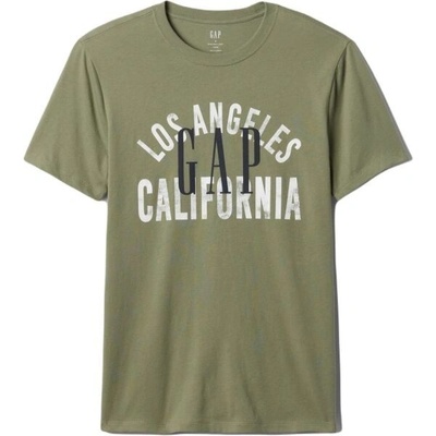 GAP V-CITY X CORP LOGO pánské tričko khaki