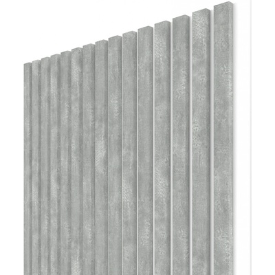 Wall Concept akustický panel Raw Imperial, biely filc + MDF, 2750 x 604 x 21 mm 1,66m²