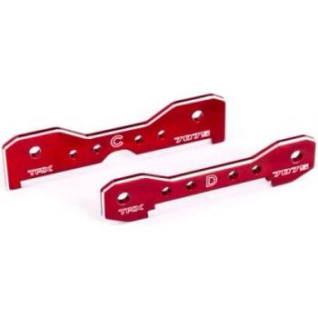 Traxxas заден алуминиев съединител на рамената, червено анодиран (за Sledge)