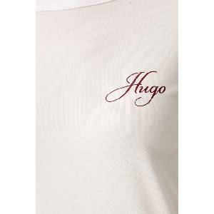 HUGO горнище на пижама с дълги ръкави дамско с модал casual ls-shirt (50570156)