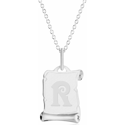 Gemmax Řetízek s písmenem R z bílého zlata GUSWN-56331-25841